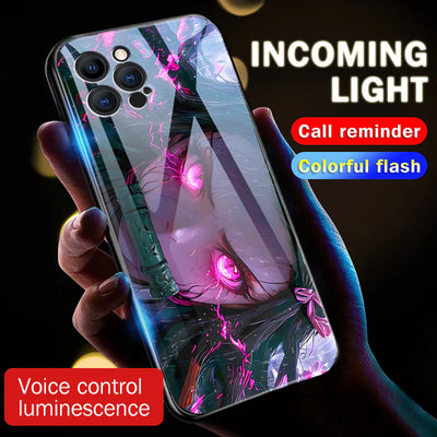 Kamado Nezuko LED Music Luminous Phone Case For iPhone/Samsung