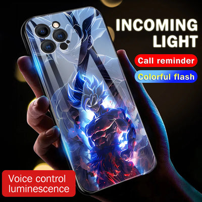 Son Goku Ultra Instinct Smart Control LED Music Luminous Phone Case For iPhone/Samsung