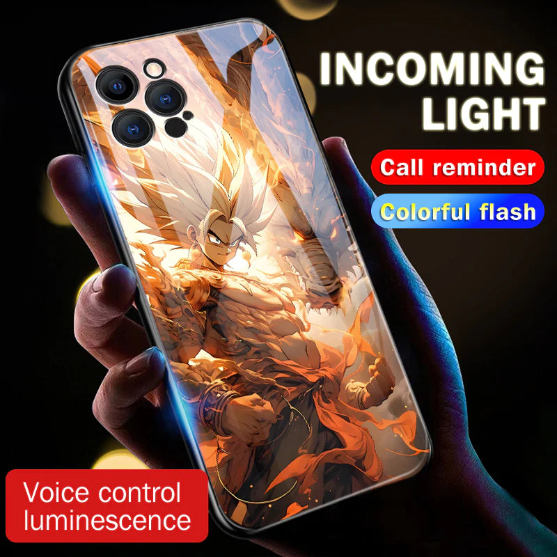 Kakarotto Son Goku LED Smart Control Phone Case For iPhone/Samsung Galaxy