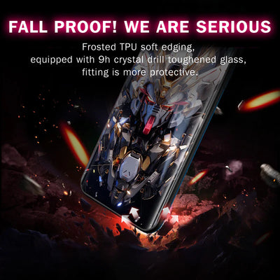 Gundam V Flashing Smart Control LED Music Luminous Phone Case For iPhone/Samsung