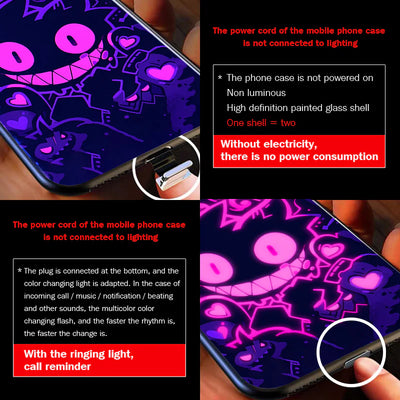 Genger Love LED Luminous Phone Case For iPhone/Samsung Galaxy