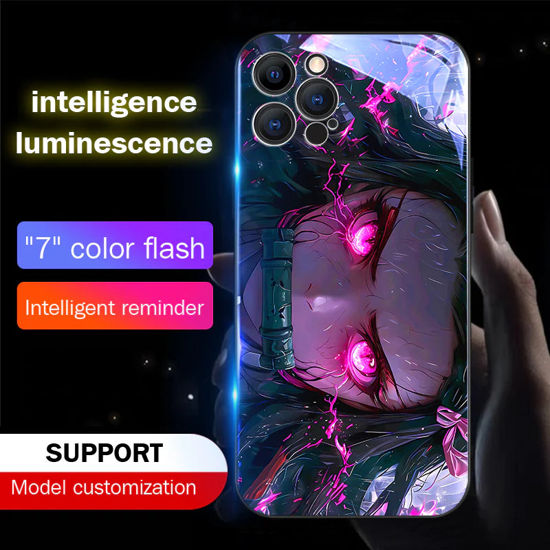 Kamado Nezuko LED Music Luminous Phone Case For iPhone/Samsung