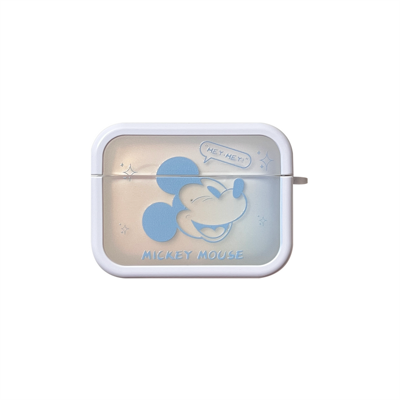 Mickey Blue Transparent AirPods Case