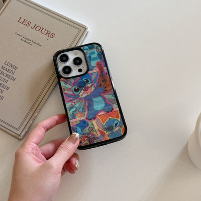 Cartoon Stitch 3D Double-Layer Desing Patterns MagSafe Compatible iPhone Case
