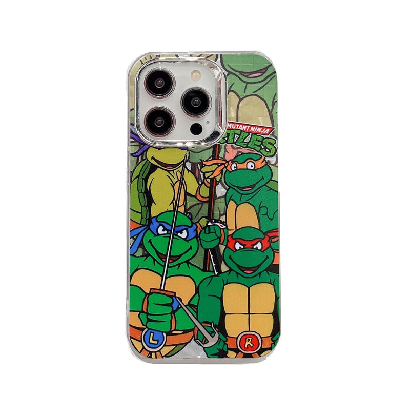 Ninja Turtles Cartoon Half-Transparent iPhone Case