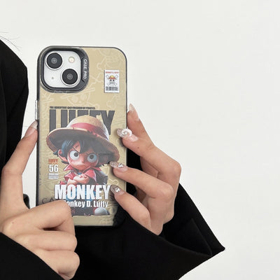 Luffy AI Cartoon Style iPhone Case