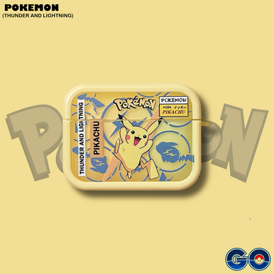 Pikachu Thunder And Lighting Yellow AirPods Case