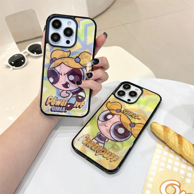 Bubbles Girl Multi-Layer Patterns MagSafe Compatible iPhone Case