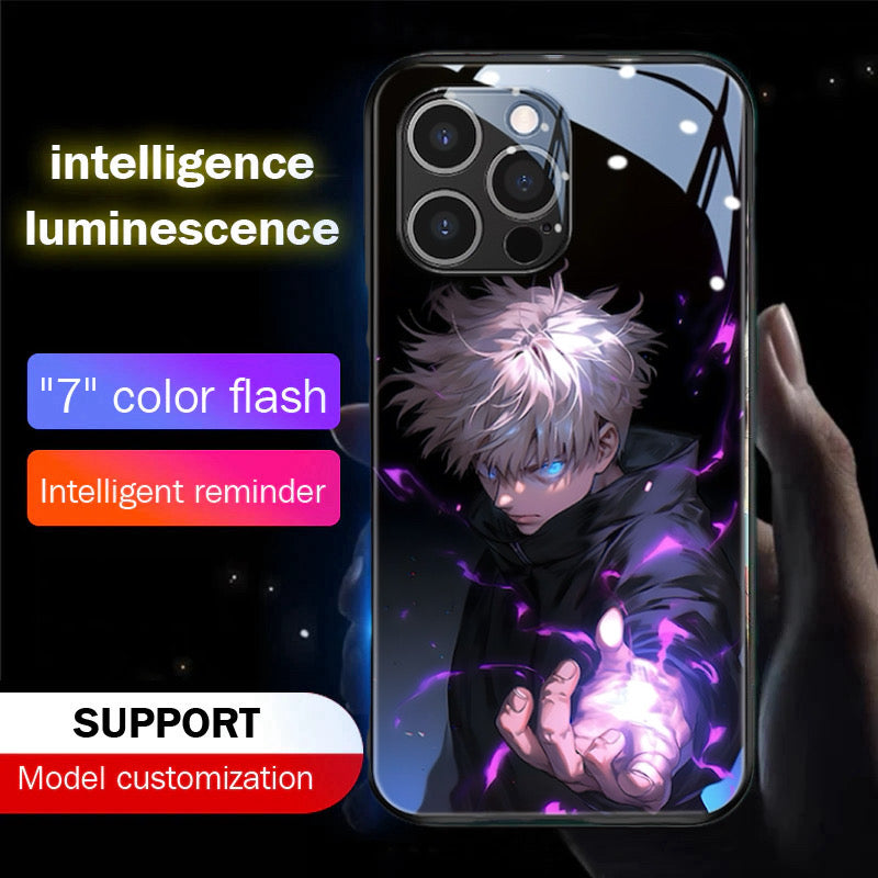 Gojo Power Smart Control LED Music Luminous Phone Case For iPhone/Samsung
