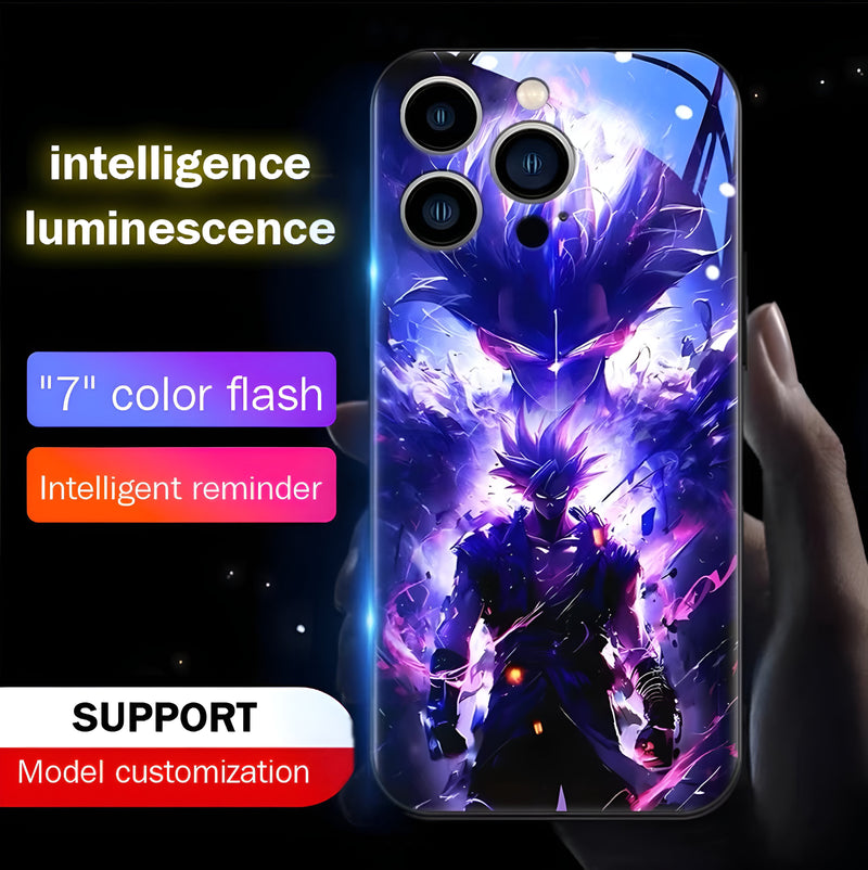 Goku Ultra Instinct Alternative Edition Smart Control LED Music Luminous Phone Case For iPhone/Samsung