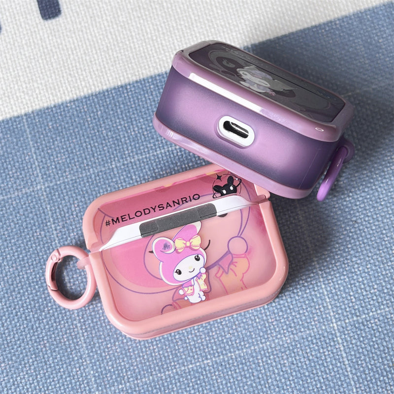 Kawaii Purple Kitty AirPods Case