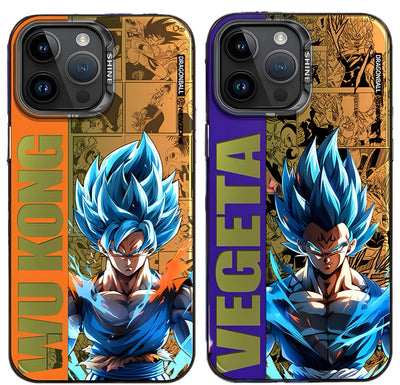 Vegeta Shine Effect Gold Collection iPhone Case