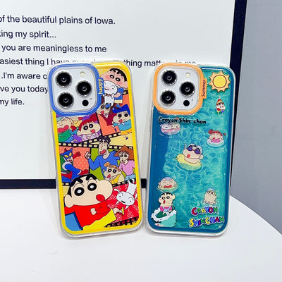Happy Crayon Shinchan Summer Collection iPhone Case