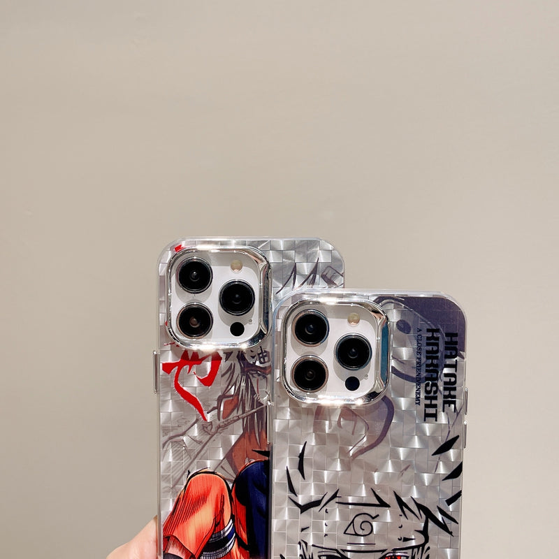 Naruto Half-Transparent Silver iPhone Case