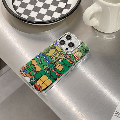 Ninja Turtles Cartoon Half-Transparent iPhone Case