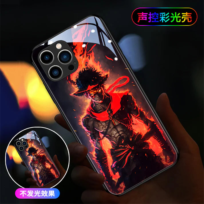 Luffy AI Generated Smart Control LED Music Luminous Phone Case For iPhone/Samsung
