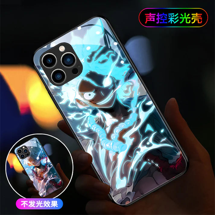 Luffy Gear 5 Generated Smart Control LED Music Luminous Phone Case For iPhone/Samsung