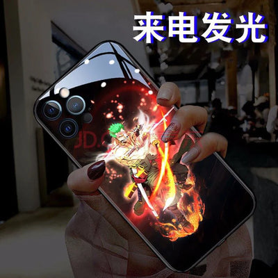 Zoro With Swords Smart Control LED Music Luminous Phone Case For iPhone/Samsung