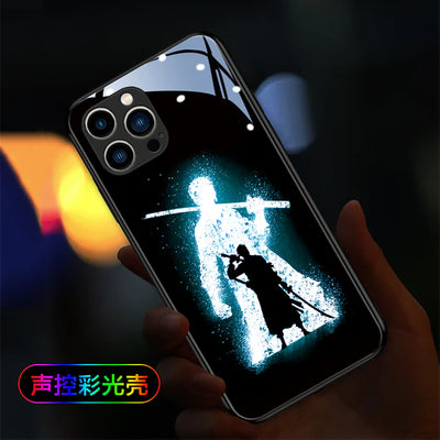 Zoro's Shadow Smart Control LED Music Luminous Phone Case For iPhone/Samsung