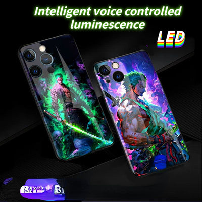 Zoro [Sword] Smart Control LED Music Luminous Phone Case For iPhone/Samsung