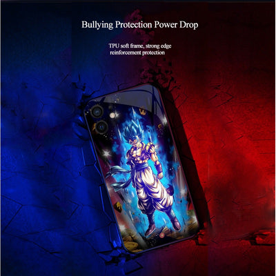 Goku Ultra Instinct Smart Control LED Music Luminous Phone Case For iPhone/Samsung