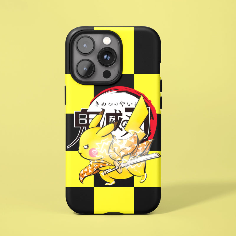 Pikachu x Zenitsu Collab Tough Case ( MagSafe Compatible )