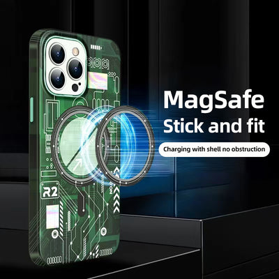 Luxury Luminous Magnetic Magsafe Wireless Charging Phone Case