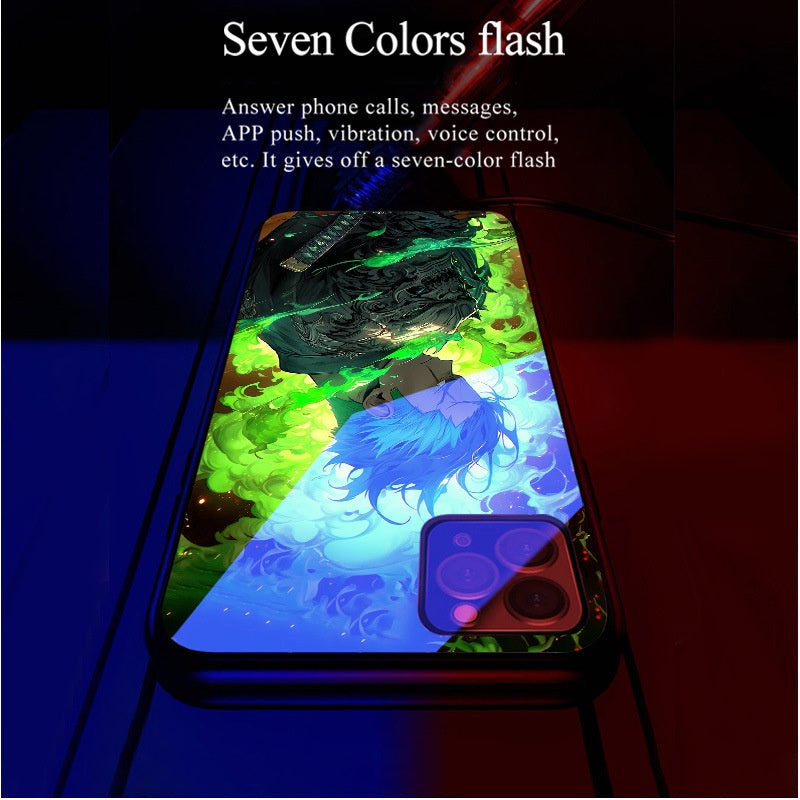 Zoro [The Beast] Smart Control LED Music Luminous Phone Case For iPhone/Samsung