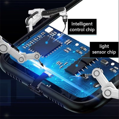 LED Cyberpunk 2077 x Masked Man Purple Hair Phone Case For iPhone/Samsung
