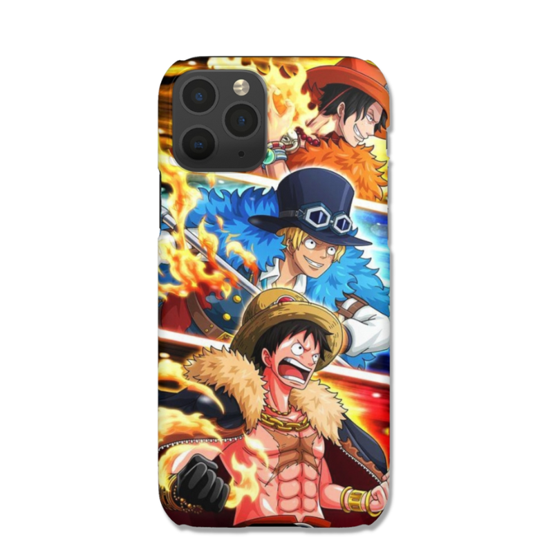 Custom Luffy / Sabo / Ace Fire iPhone Case