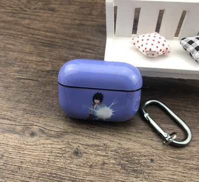 Uchiha Purple Art Anime AirPods Case