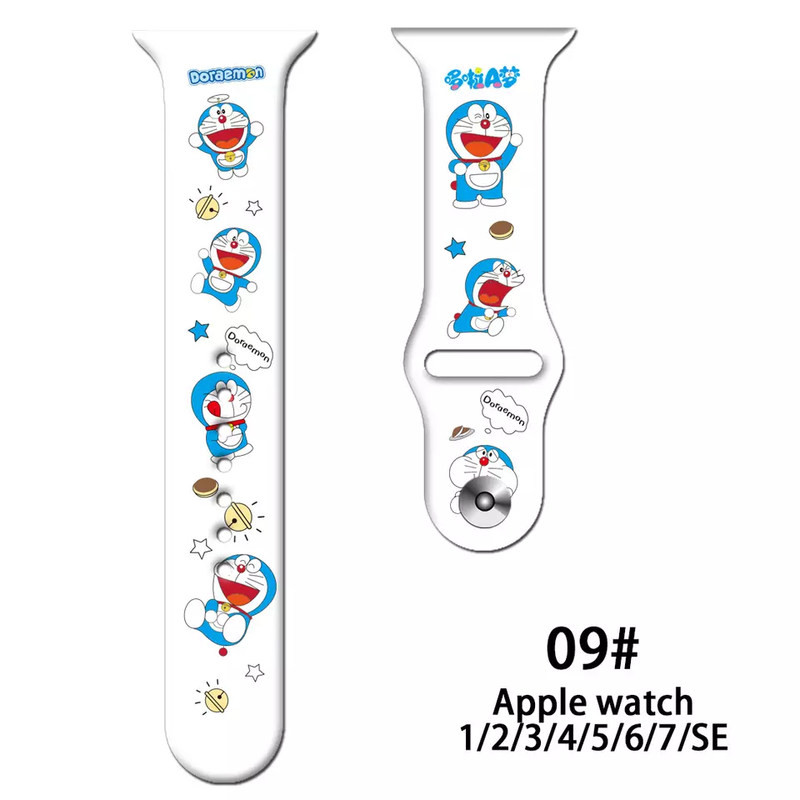 Doraemon White Anime Watch Band
