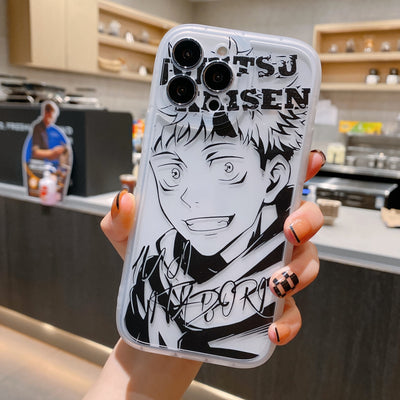 Yuji Itadori Transparent Anime iPhone Case