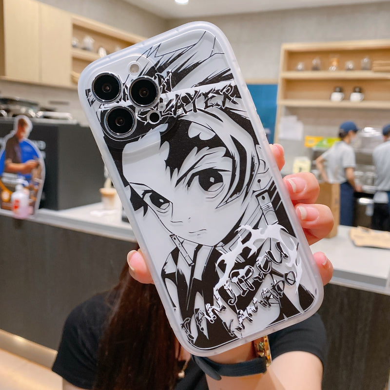 Demon Slayer Tanjiro Transparent iPhone Case