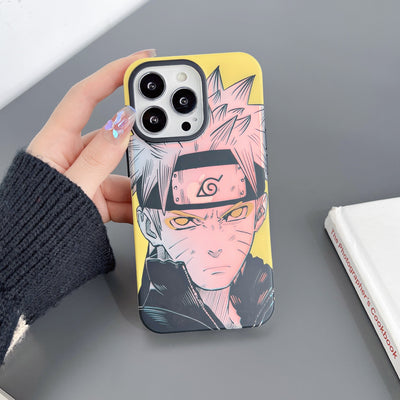 Uzumaki Gradient Yellow Anime iPhone Case