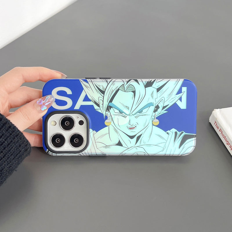 Dragon Ball Gradient Blue Anime iPhone Case