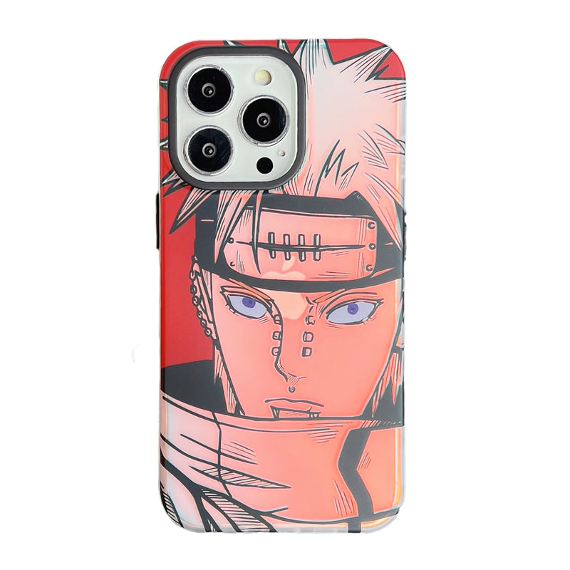 Pain Gradient Red Anime iPhone Case