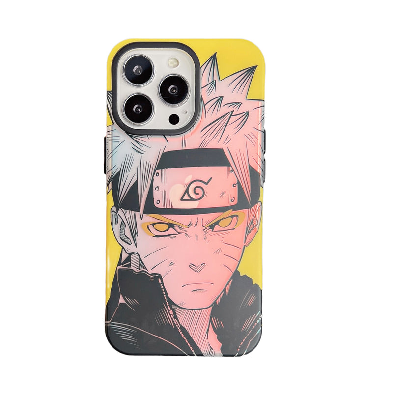 Uzumaki Gradient Yellow Anime iPhone Case
