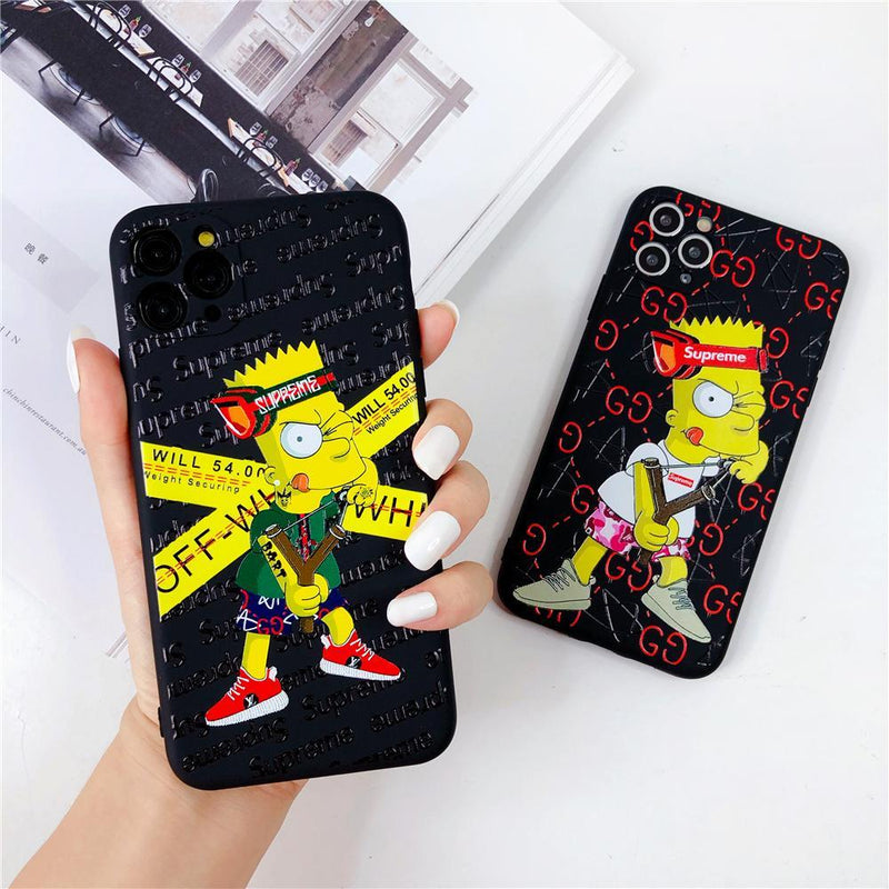 Bart Simpson OFF-White - 3D Cartoon Case For iPhone