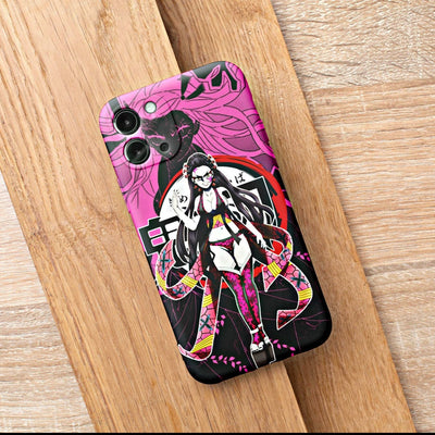 Daki Pink Art Matte Design iPhone Case