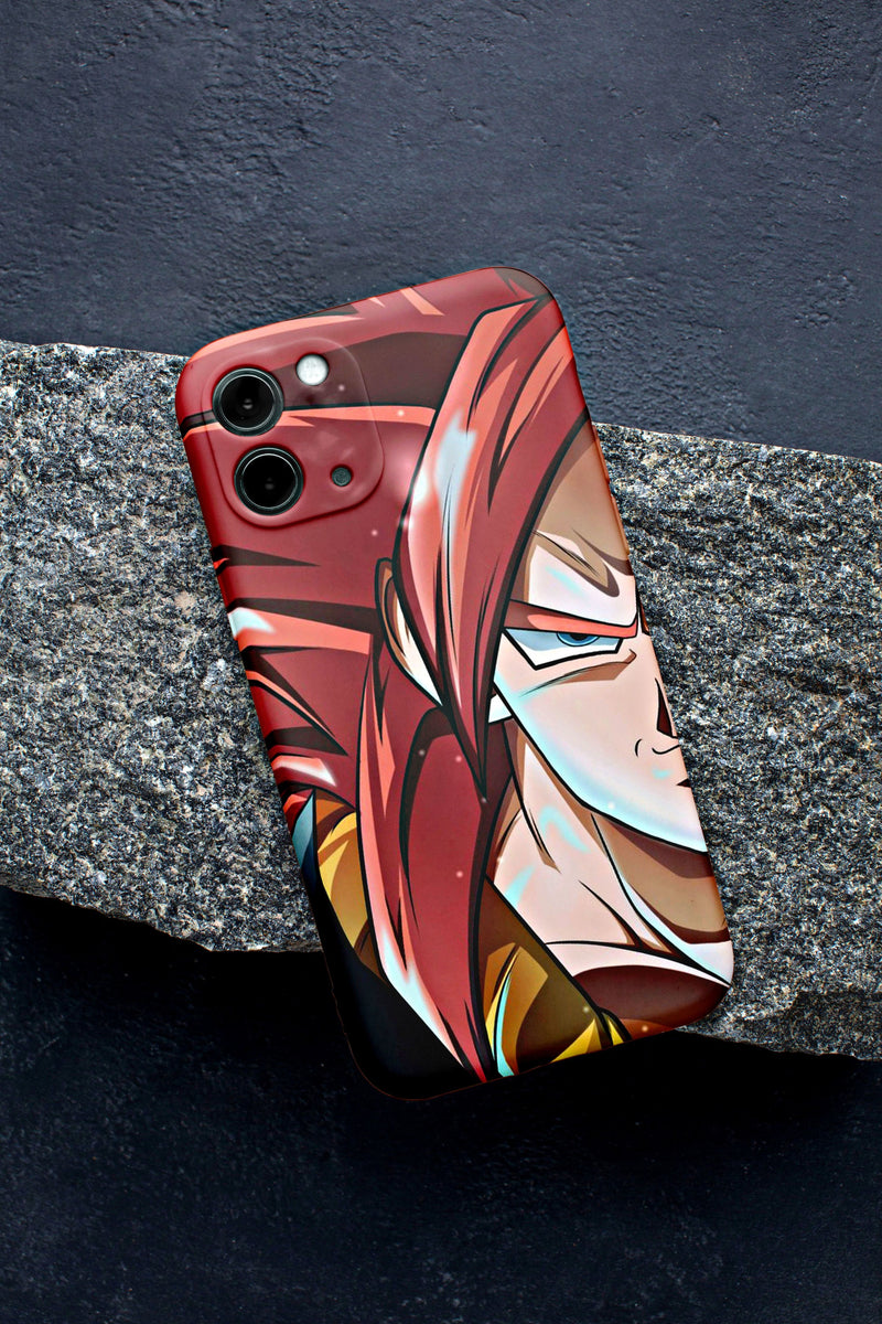 Dragon Ballz Red Half Face Matte Case iPhone Case