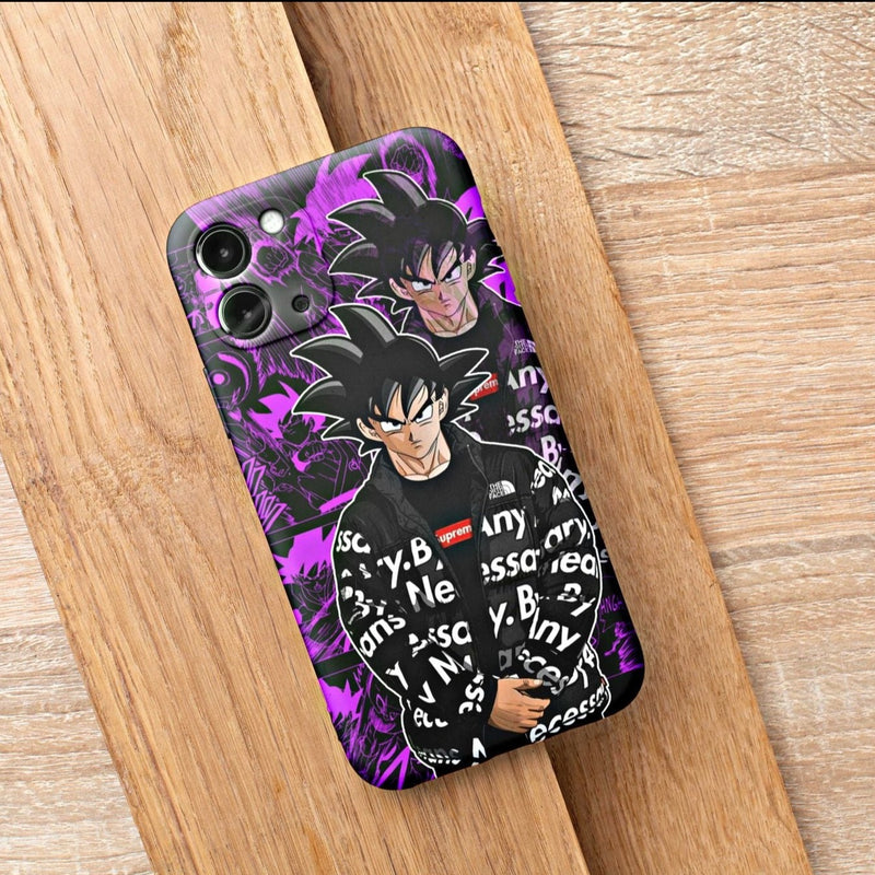 Goku Neon Custom Matte Design iPhone Case