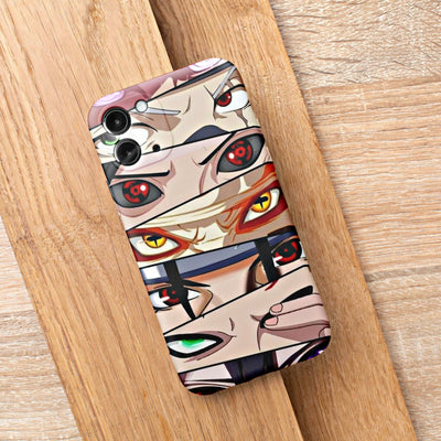 Custom Characters Eyes Matte Face iPhone Case