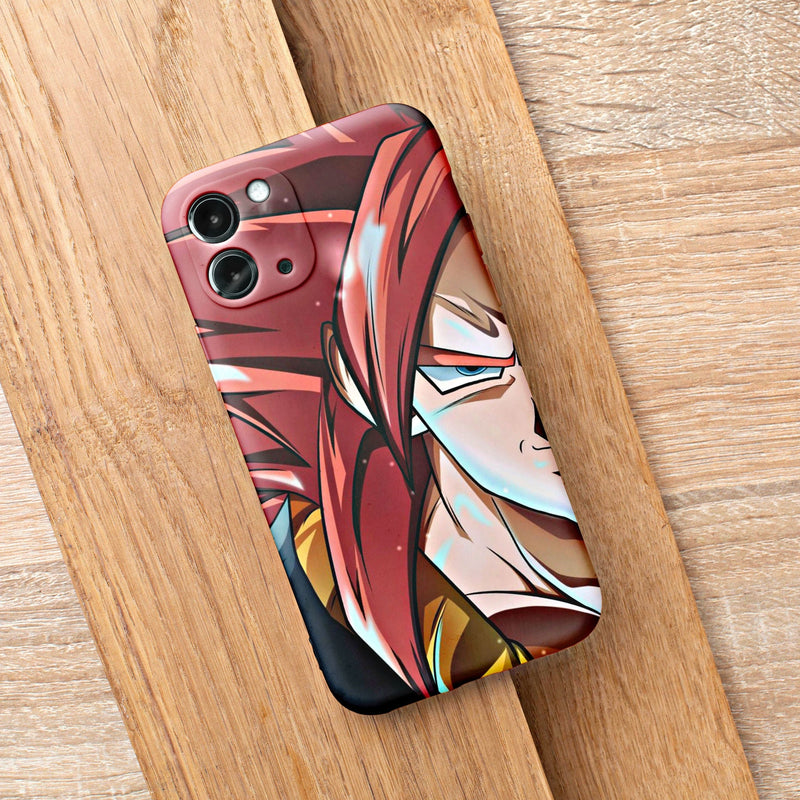 Dragon Ballz Red Half Face Matte Case iPhone Case