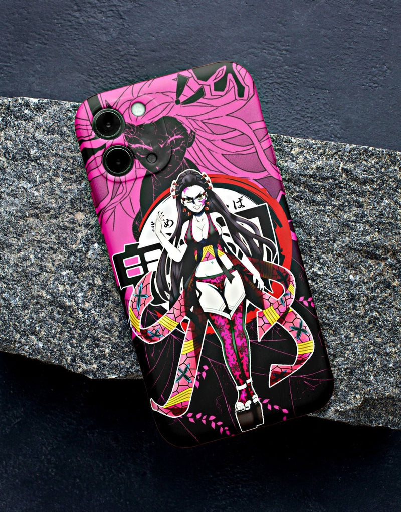 Daki Pink Art Matte Design iPhone Case