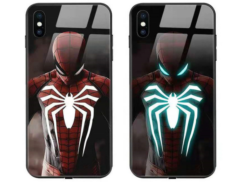 LED Spiderman Phone Case For iPhone/Samsung Galaxy