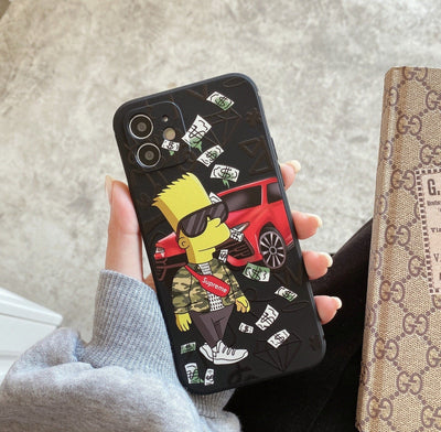 Bart Simpson 3D Relief Cartoon iphone case