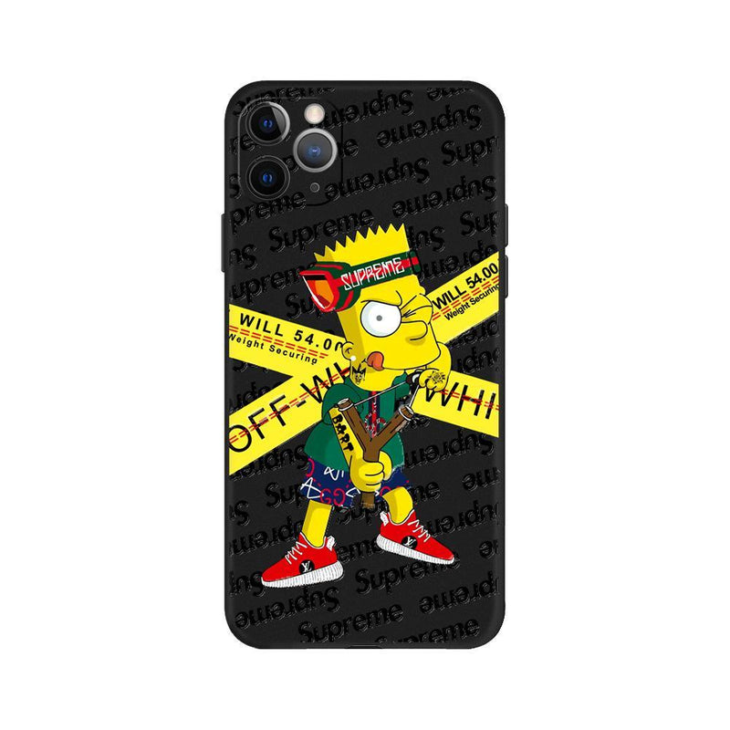 Bart Simpson OFF-White - 3D Cartoon Case For iPhone